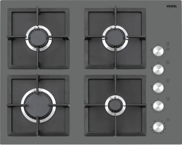Vestel AO-651049 GDG Gri Ankastre Ocak