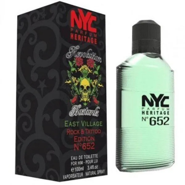 Nyc East Village Rock Tattoo Edition No 652 EDT 100 ml Erkek Parfümü
