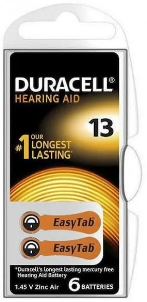 Duracell 13 6'lı İşitme Pil