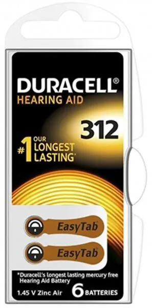 Duracell 312 6'lı İşitme Pil