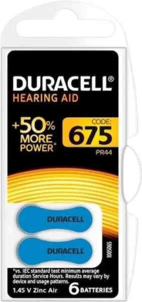 Duracell 675 6'lı İşitme Pil