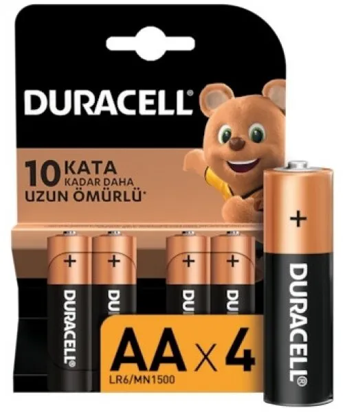 Duracell Basic AA 4'lü (LR6/MN1500/4PK) Kalem Pil