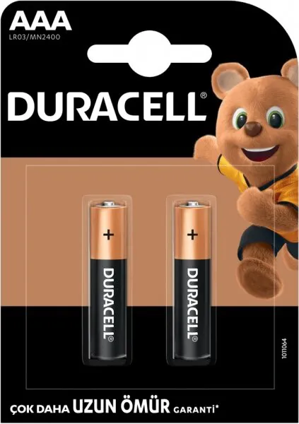 Duracell Basic AAA 2'li (LR03/MN2400/2PK) İnce Kalem Pil