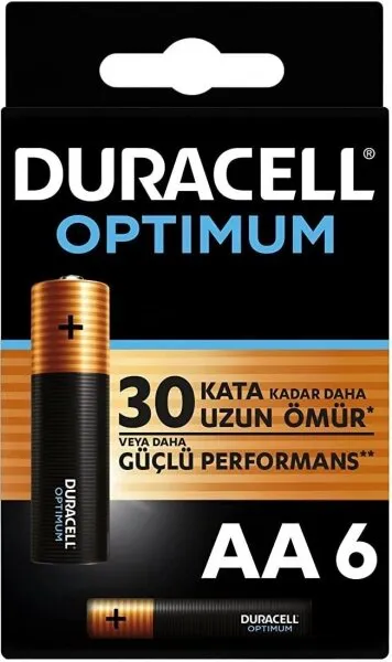 Duracell Optimum AA 6'lı (OP1500-6PK) Kalem Pil