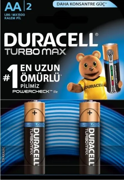 Duracell Turbo Max AA 2'li (81545467) Kalem Pil