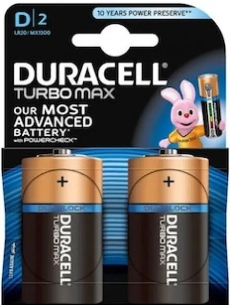 Duracell Turbo Max D (81577417) Büyük Boy Pil
