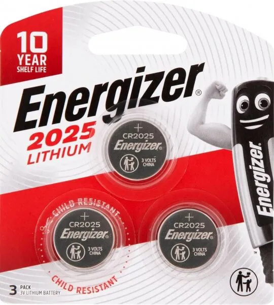 Energizer CR2025 3'lü Düğme / Para Pil