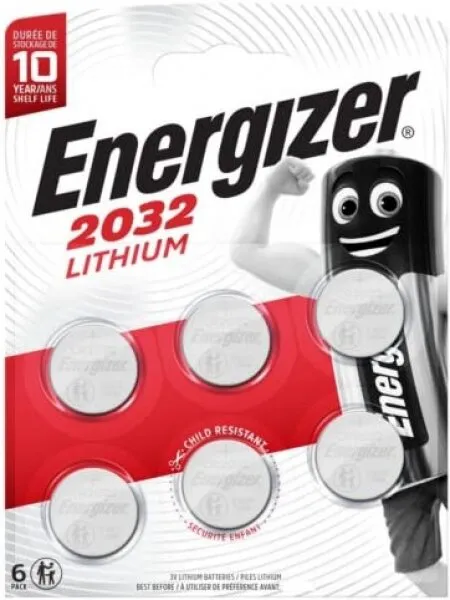 Energizer CR2032 6'lı Düğme / Para Pil