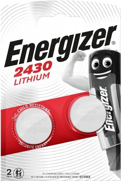 Energizer CR2430 2'li Düğme Pil