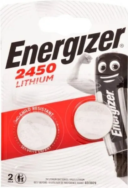 Energizer CR2450 2'li Düğme Pil