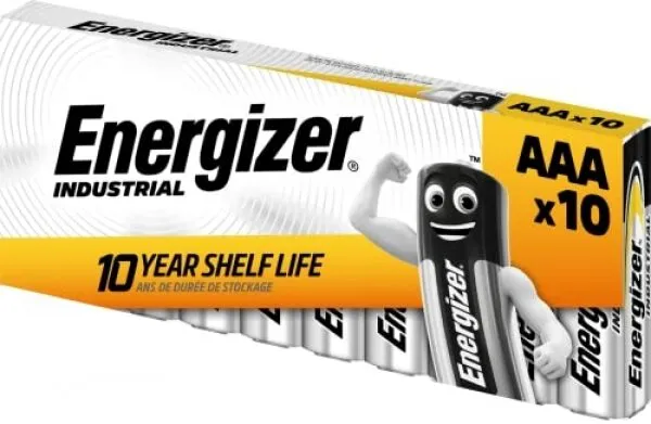 Energizer Industrial AAA 10'lu İnce Kalem Pil