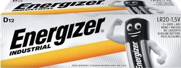 Energizer Industrial D LR20 12'li Büyük Boy Pil