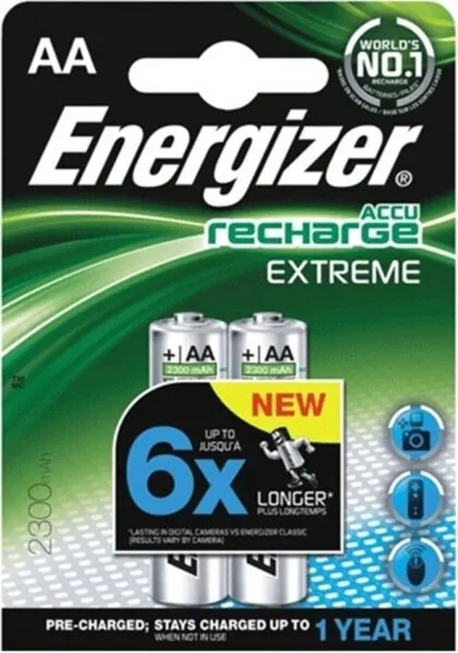 Energizer Recharge Extreme AA 2300 mAh 2'li Kalem Pil