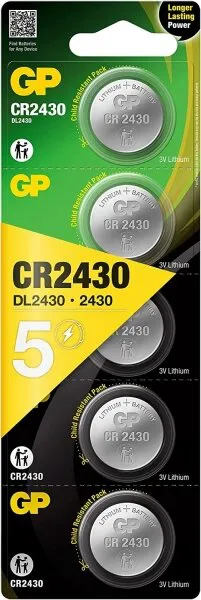 GP CR2430 5'li Düğme Pil