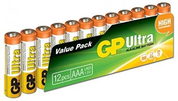 GP Ultra Alkaline AA 12'li Kalem Pil