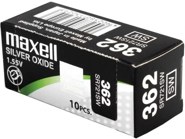 Maxell 362 SR721SW 10'lu (18291500) Düğme Pil