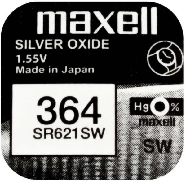 Maxell 364 SR621SW Düğme Pil