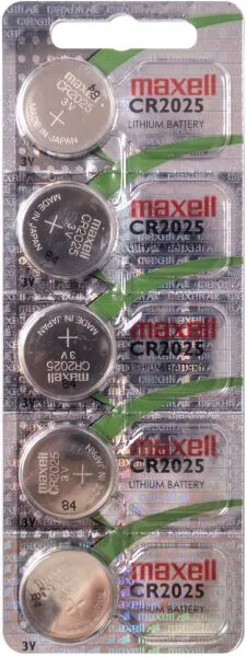 Maxell CR2025 5'li Düğme Pil