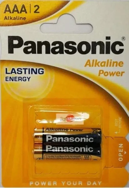 Panasonic Alkaline Power AAA 2'li (LR03APB/2BP) İnce Kalem Pil