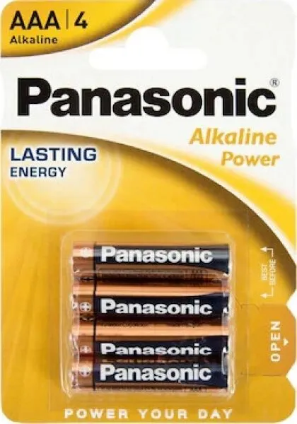 Panasonic Alkaline Power AAA 4'lü (LR03APB/4BP) İnce Kalem Pil