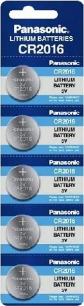 Panasonic CR2016 5'li Düğme / Para Pil