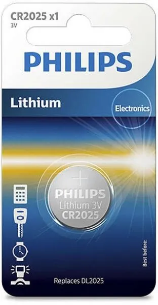 Philips CR2025/01B Düğme Pil