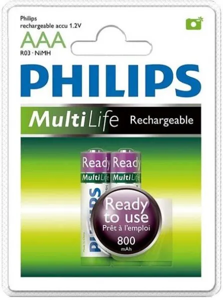 Philips MultiLife AAA 2'li (R03B2RTU8/10) İnce Kalem Pil