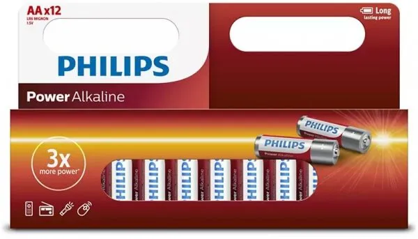 Philips Power Alkaline AA 12'li (LR6P12B/97) Kalem Pil