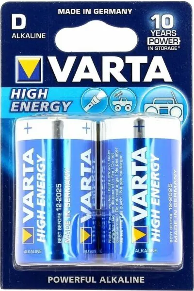 Varta High Energy D 2'li Büyük Boy Pil