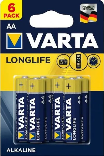 Varta Longlife AA 6'lı Kalem Pil