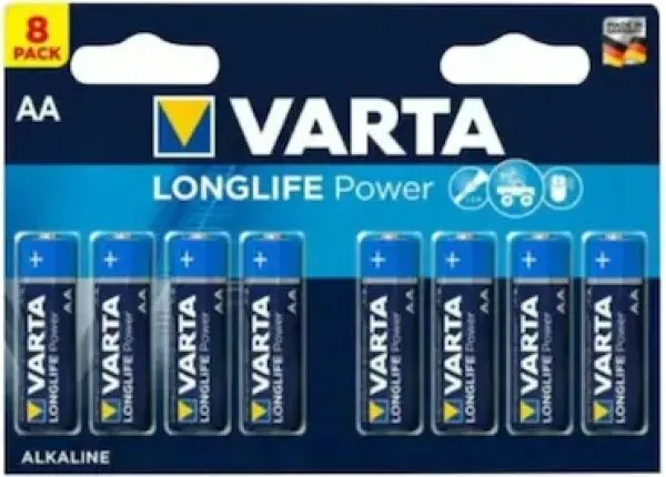 Varta Longlife Power AA 8'li Kalem Pil