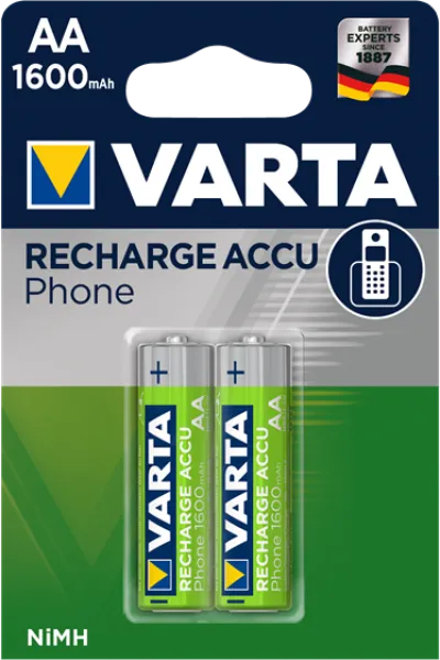 Varta Recharge Accu Phone AA 1600 mAh 2'li Kalem Pil