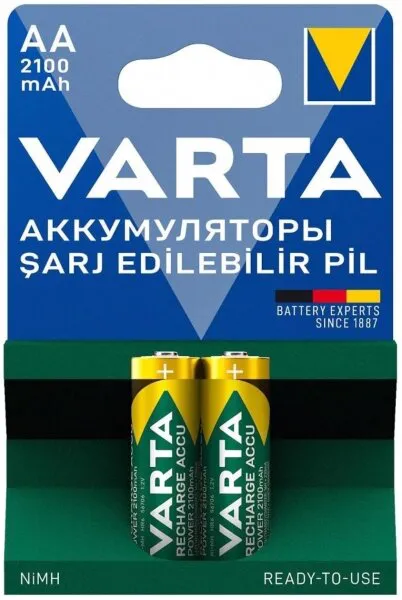 Varta Recharge Accu Power AA 2100 mAh 2'li Kalem Pil