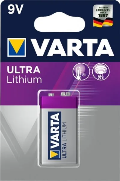 Varta Ultra Lithium 9V Dikdörtgen Pil