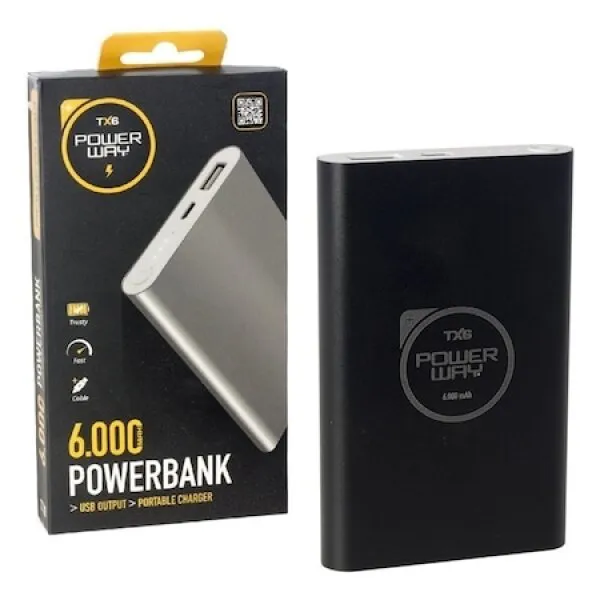 Powerway TX6 6000 mAh Powerbank