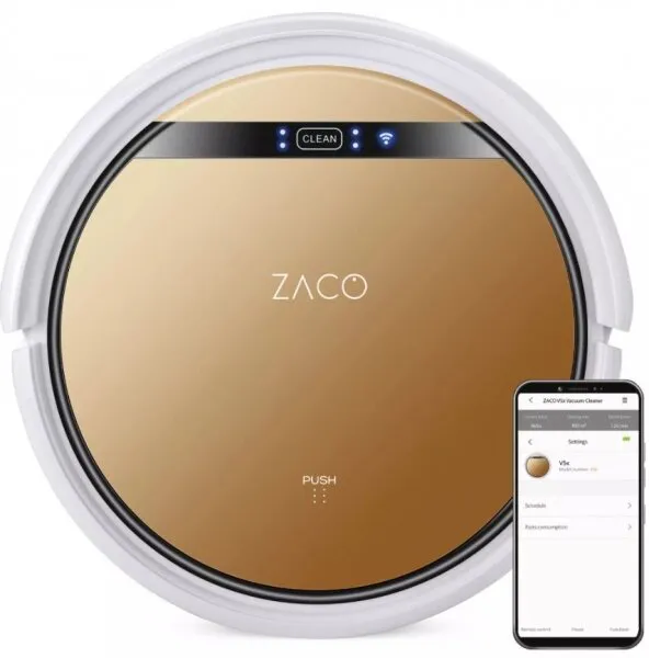 Zaco V5X Wi-fi Robot Süpürge+Mop