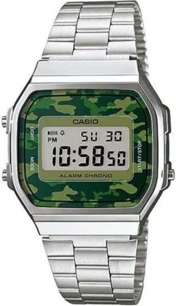 Casio A168WEC-3DF Çelik / Siyah / Gri / Yeşil Kol Saati