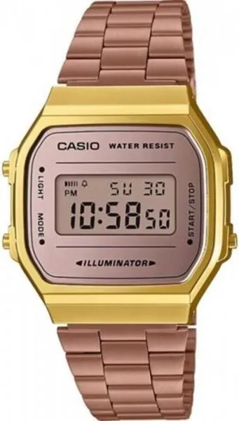 Casio A168WECM-5DF Çelik / Altın / Bronz Kol Saati