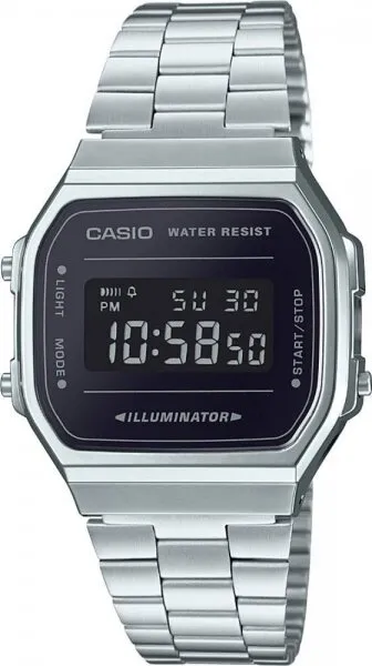 Casio A168WEM-1DF Çelik / Siyah / Gri Kol Saati