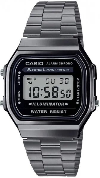 Casio A168WGG-1ADF Çelik / Siyah / Koyu Gri Kol Saati