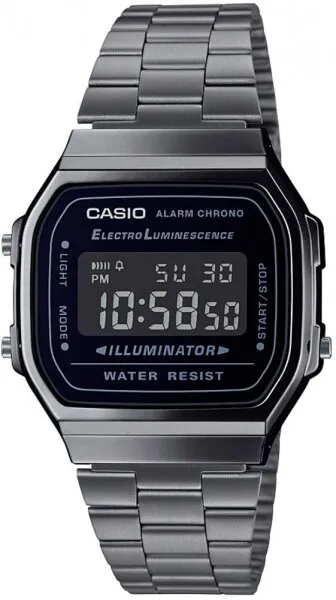 Casio A168WGG-1BDF Çelik / Siyah / Koyu Gri Kol Saati