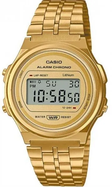 Casio A171WEG-9ADF Çelik / Altın Kol Saati