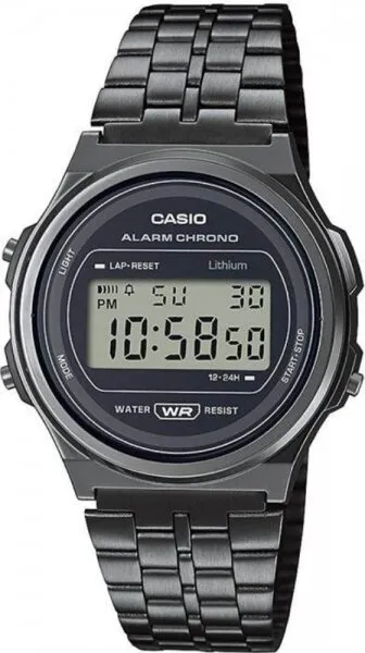 Casio A171WEGG-1ADF Çelik / Siyah Kol Saati