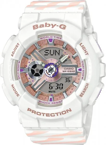 Casio Baby-G BA-110CH-7ADR Silikon / Gri / Bronz Kol Saati