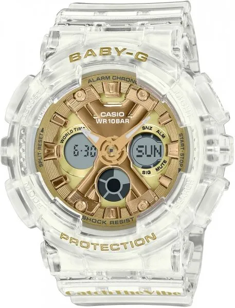 Casio Baby-G BA-130CVG-7ADR Silikon / Altın Kol Saati