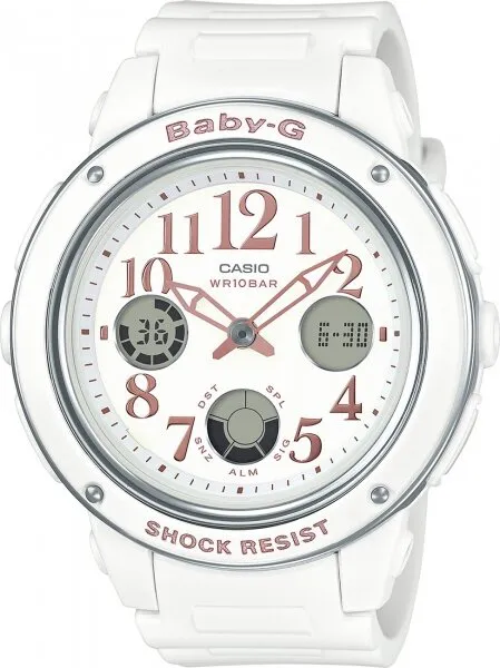 Casio Baby-G BGA-150EF-7BDR Silikon / Beyaz Kol Saati