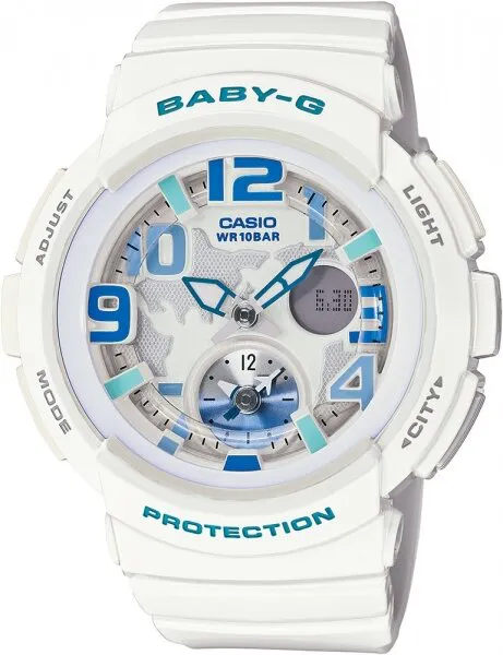 Casio Baby-G BGA-190-7BDR Silikon / Beyaz / Gri Kol Saati