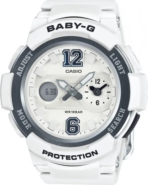 Casio Baby-G BGA-210-7B1DR Silikon / Beyaz / Koyu Gri Kol Saati