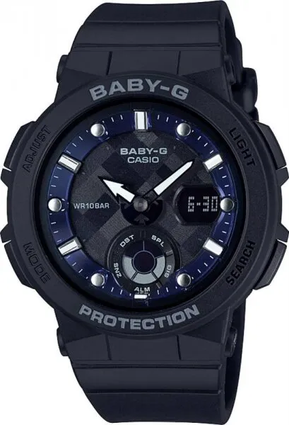 Casio Baby-G BGA-250-1ADR Silikon / Siyah / Lacivert Kol Saati