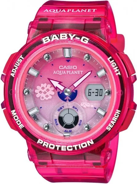 Casio Baby-G BGA-250AQ-4ADR Silikon / Kırmızı Kol Saati